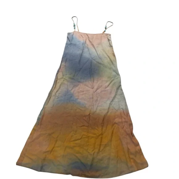 Staud Ombré Laura Linen Dress Size Large - Picture 5 of 7